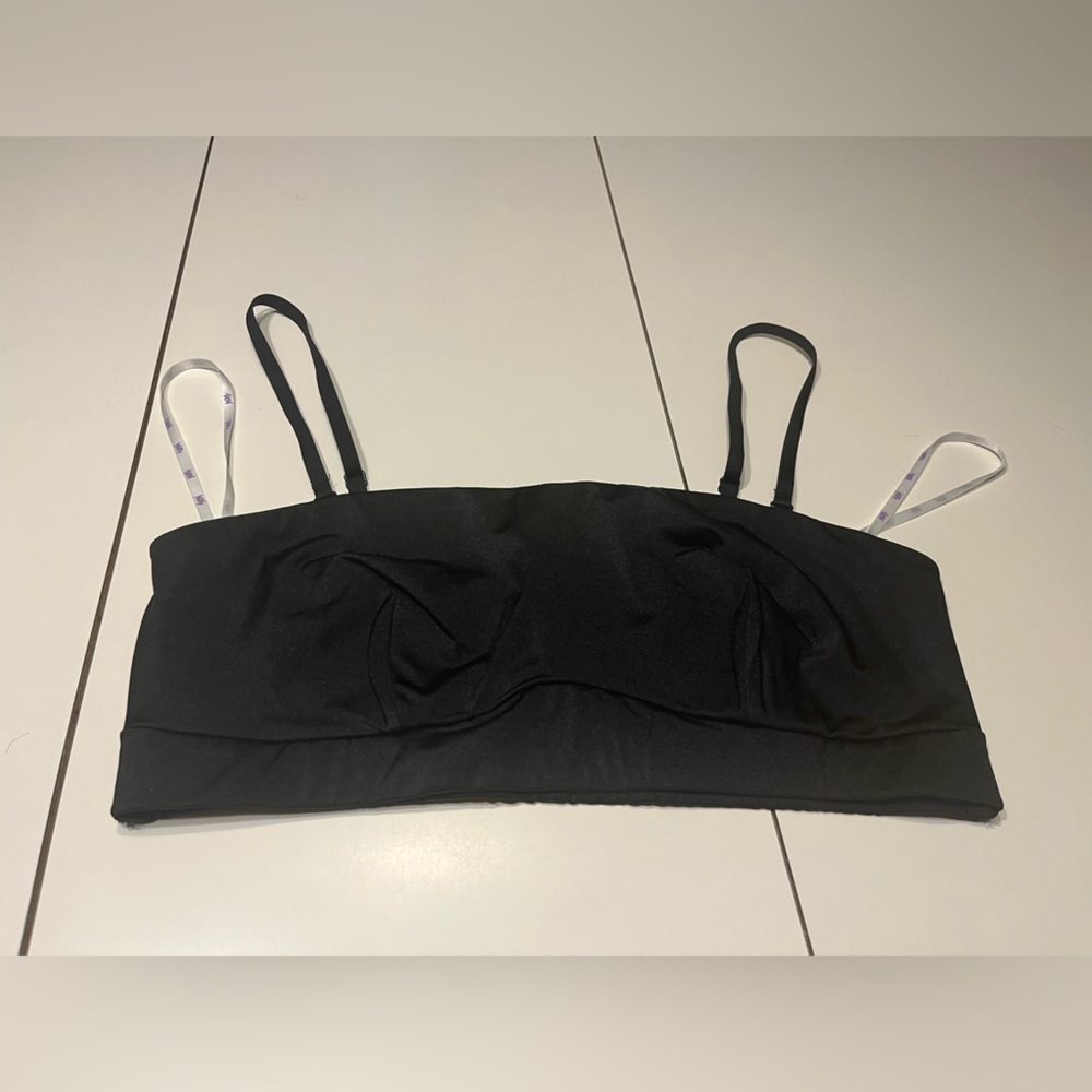 YITTY large black halter bra top